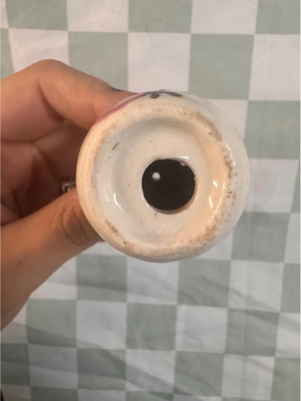 Vintage Ceramic Salt and Pepper Shakers with Hand-Painted Design